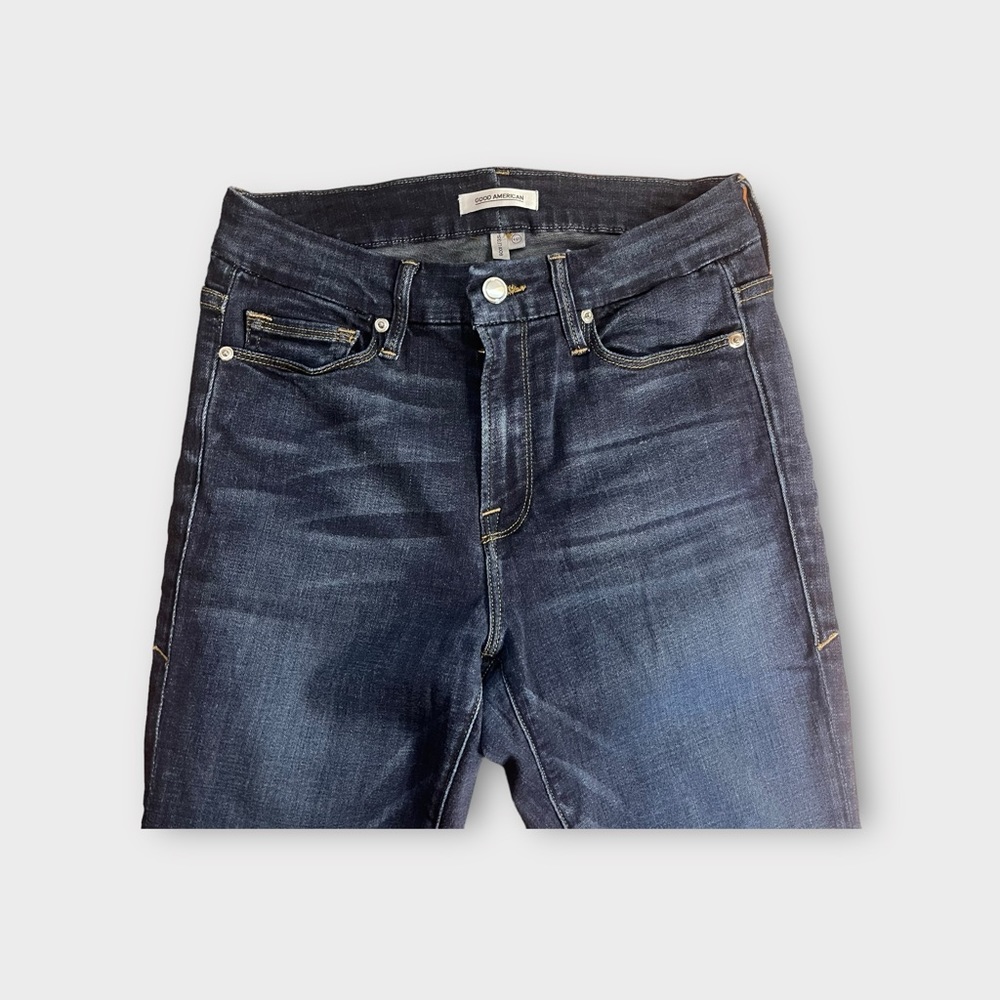 Good American Dark Was Good Leg Jeans - Picture 3 of 6